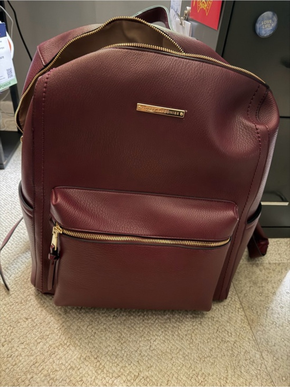 ISO Poppy & Peonies Berry Nomad Backpack